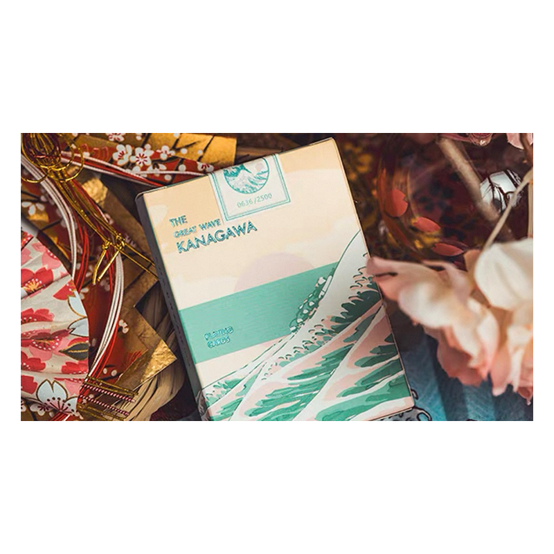 The Great Wave off Kanagawa V3 (Fresh Spring / Peppermint Green) Playing Cards wwww.magiedirecte.com