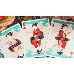 The Great Wave off Kanagawa V3 (Fresh Spring / Peppermint Green) Playing Cards wwww.magiedirecte.com