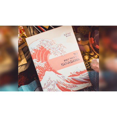 The Great Wave off Kanagawa V3 (Autumn Maple / Peachy Pink) Playing Cards wwww.magiedirecte.com