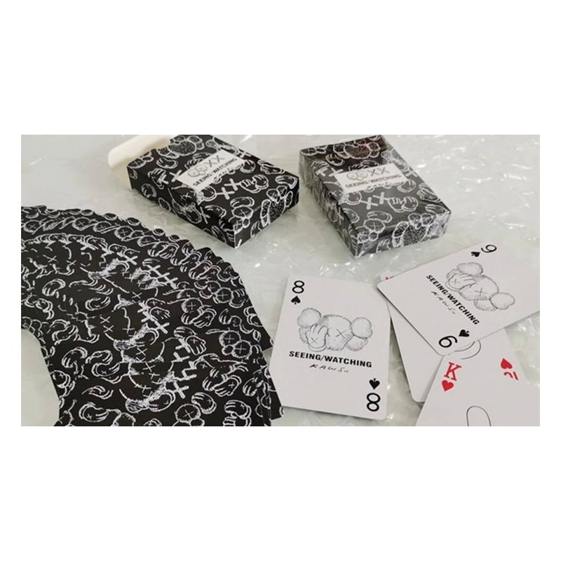 Kaws Seeing / Watching Black Edition Playing Cards wwww.magiedirecte.com