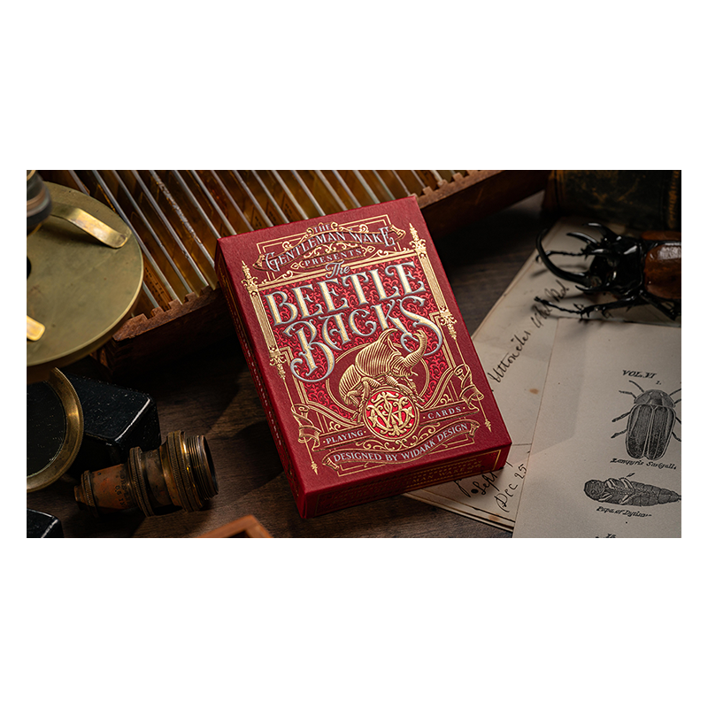 The Beetle Backs (Crimson Edition) Playing Cards wwww.magiedirecte.com