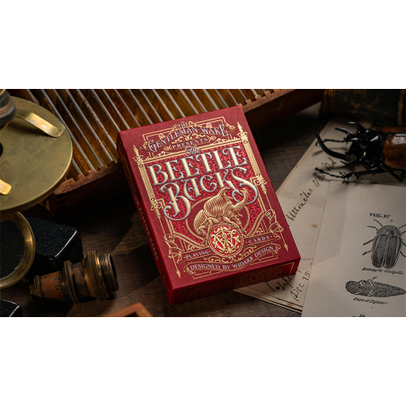 The Beetle Backs (Crimson Edition) Playing Cards wwww.magiedirecte.com