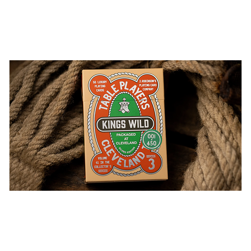 Gilded No.13 Table Players Vol.41 Playing Cards by Kings Wild Project wwww.magiedirecte.com