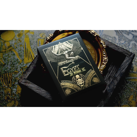 Egypt Mythology Black Edition (Pharaoh, Dark Gray) Playing Cards wwww.magiedirecte.com