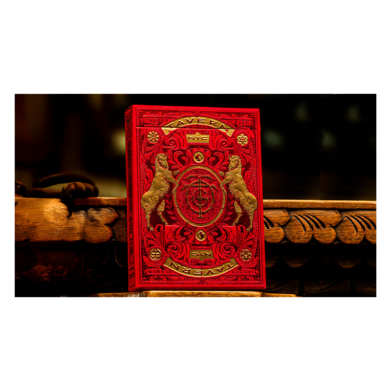 Tavern on the Green: Red Edition Playing Cards by theory11 wwww.magiedirecte.com