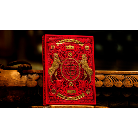 Tavern on the Green: Red Edition Playing Cards by theory11 wwww.magiedirecte.com