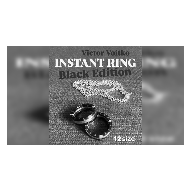 Instant Ring (silver/black, Size 12) - Viktor Voitko wwww.magiedirecte.com