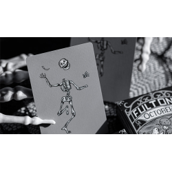 FULTONS OCTOBER TOMBSTONE GREY PLAYING CARDS wwww.magiedirecte.com