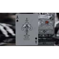 FULTONS OCTOBER TOMBSTONE GREY PLAYING CARDS wwww.magiedirecte.com