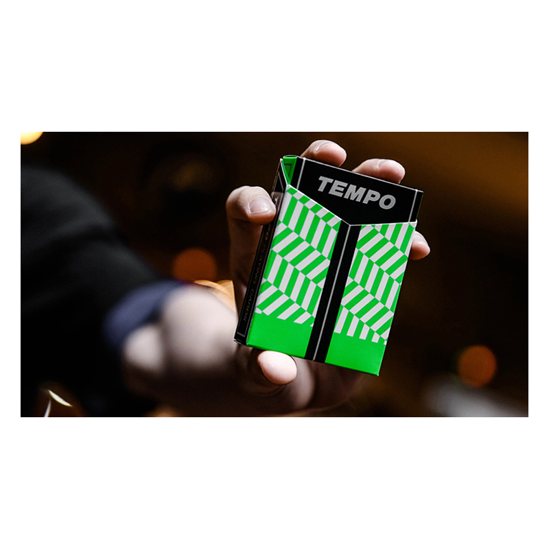 Tempo Green Playing Cards wwww.magiedirecte.com