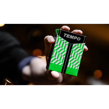 Tempo Green Playing Cards wwww.magiedirecte.com