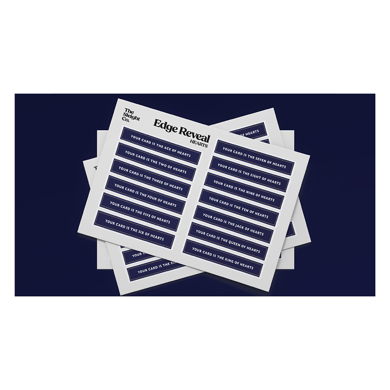 Edge Reveal (Blue Suits) by The Sleight Co wwww.magiedirecte.com