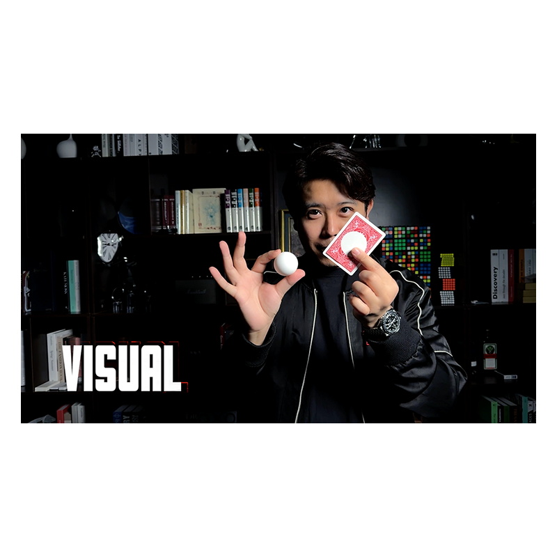 Ball on Card (Red) - Bond Lee & MS Magic wwww.magiedirecte.com