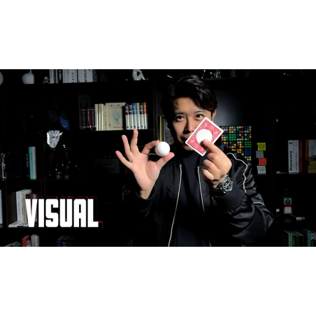 Ball on Card (Red) - Bond Lee & MS Magic wwww.magiedirecte.com