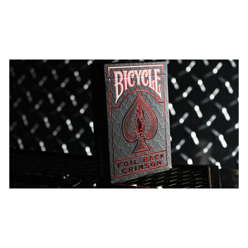 Version 2 by US Playing Card Co Bicycle Rider Back Crimson Luxe Blue