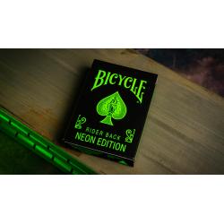 Bicycle Neon Rider Back Green-Glo Deck Playing Cards wwww.magiedirecte.com
