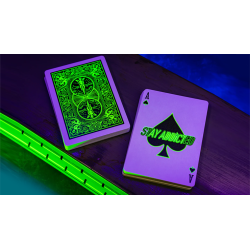 Bicycle Neon Rider Back Green-Glo Deck Playing Cards wwww.magiedirecte.com