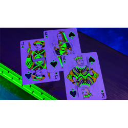Bicycle Neon Rider Back Green-Glo Deck Playing Cards wwww.magiedirecte.com