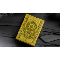 Celestial Valor Playing Cards by Giovanni Meroni(greenish yellow) wwww.magiedirecte.com