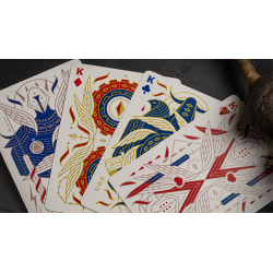 Celestial Valor Playing Cards by Giovanni Meroni(greenish yellow) wwww.magiedirecte.com