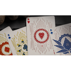 Celestial Valor Playing Cards by Giovanni Meroni(greenish yellow) wwww.magiedirecte.com