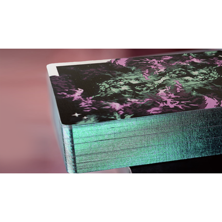 Gilded Nebula Stellar Green Playing Cards (green star) wwww.magiedirecte.com