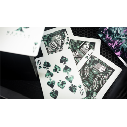 Gilded Nebula Stellar Green Playing Cards (green star) wwww.magiedirecte.com