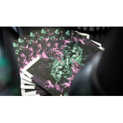 Gilded Nebula Stellar Green Playing Cards (green star) wwww.magiedirecte.com