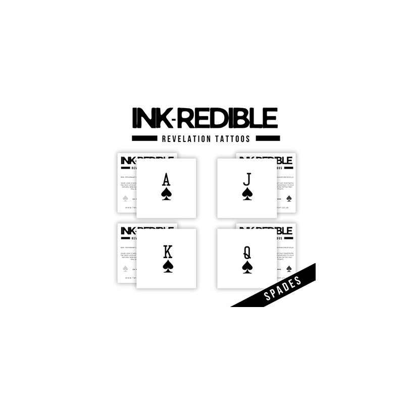 Ink-Redible Revelation Tattoos (Spades) by Twisted Minds wwww.magiedirecte.com