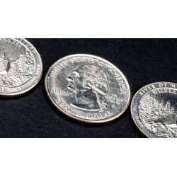 Triad Coins (Quarter) by Joshua Jay and Vanishing Inc. wwww.magiedirecte.com