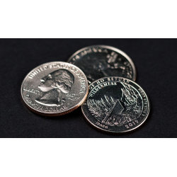 Triad Coins (Quarter) by Joshua Jay and Vanishing Inc. wwww.magiedirecte.com