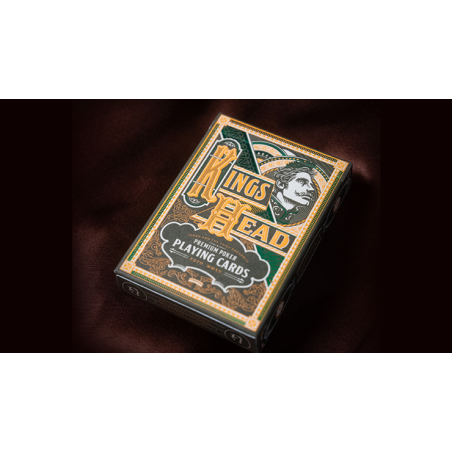Kings Head (Green & Yellow) Playing Cards  by Joker and the Thief wwww.magiedirecte.com