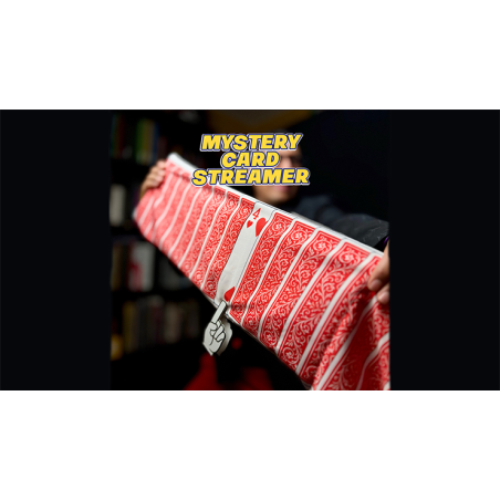 Mystery Card Streamer (Red 4 of Hearts) by PlayTime Magic DEFMA wwww.magiedirecte.com