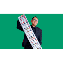 Mystery Card Streamer (Blue 6 of Clubs) by PlayTime Magic DEFMA wwww.magiedirecte.com