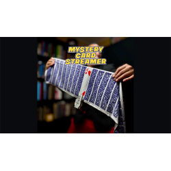 Mystery Card Streamer (Blue 4 of Hearts) by PlayTime Magic DEFMA wwww.magiedirecte.com