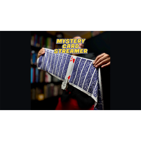 Mystery Card Streamer (Blue 4 of Hearts) by PlayTime Magic DEFMA wwww.magiedirecte.com