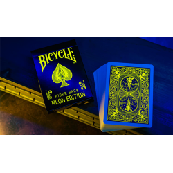 Bicycle Neon Rider Back Yellow-Starburst Deck Playing Cards wwww.magiedirecte.com