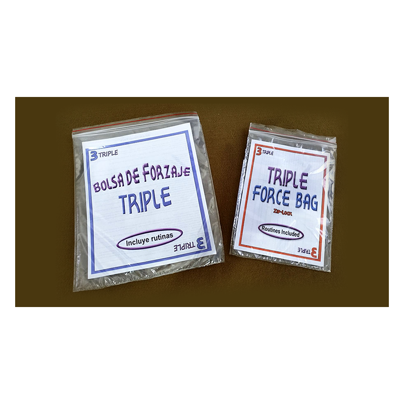 Triple Force Zip Lock Bag (Small, 6.5 x 9.5") wwww.magiedirecte.com