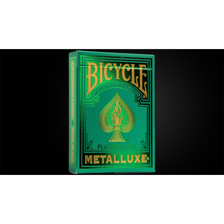 Bicycle Metalluxe Green Playing Cards by US Playing Card Co. wwww.magiedirecte.com