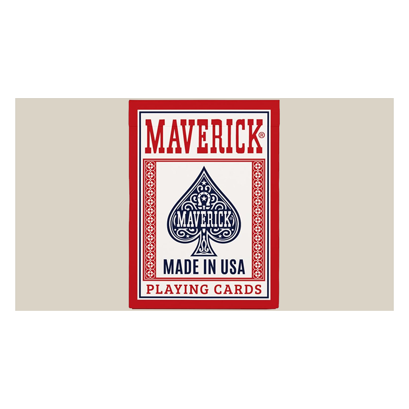 Maverick Made in the USA (Red) Playing Cards wwww.magiedirecte.com