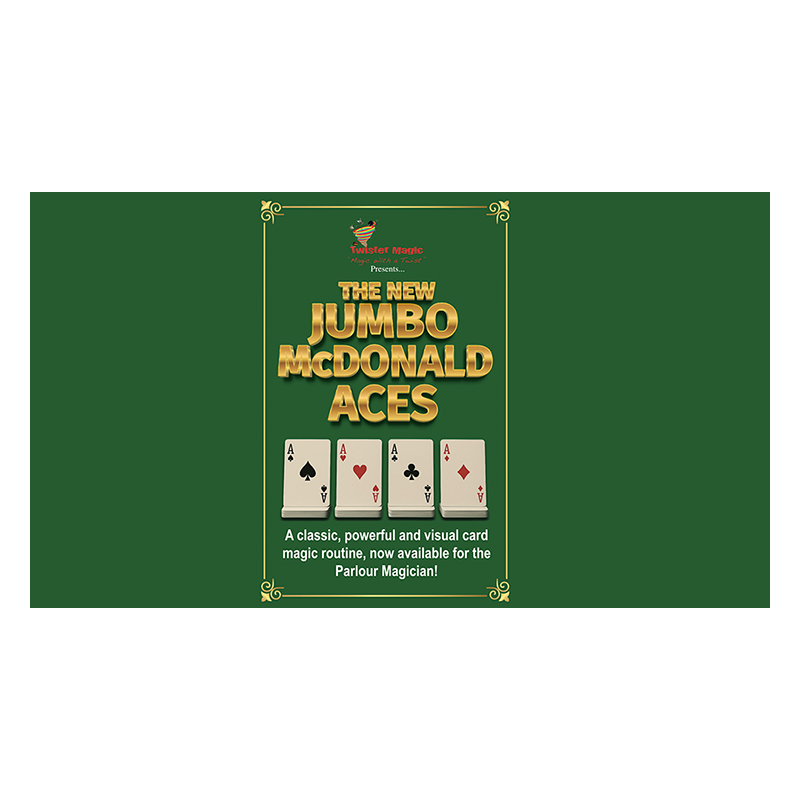 Jumbo McDonald Aces by Twister Magic (Blue) wwww.magiedirecte.com