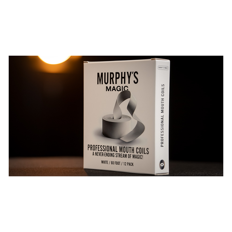 Professional Mouth Coils 60ft white (12pk) by Murphy's Magic