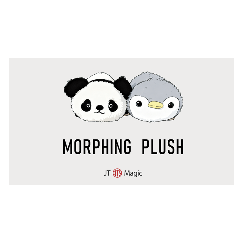 Morphing Plush (Panda to Penguin Grey) by Jackie Zhao and JT Magic wwww.magiedirecte.com