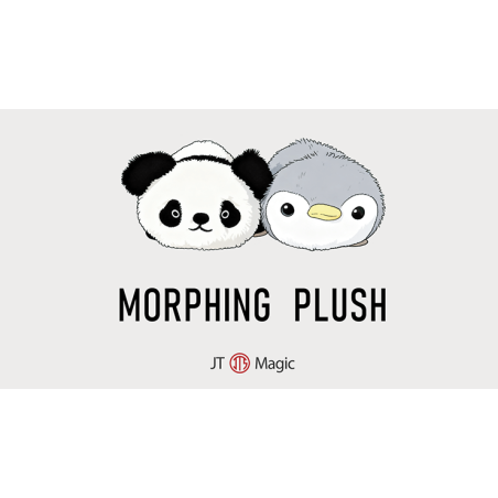 Morphing Plush (Panda to Penguin Grey) by Jackie Zhao and JT Magic wwww.magiedirecte.com