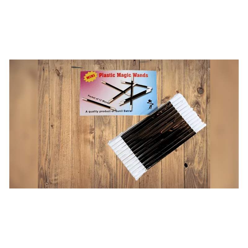 Mini Magic Wands (Black/12 perpack) wwww.magiedirecte.com