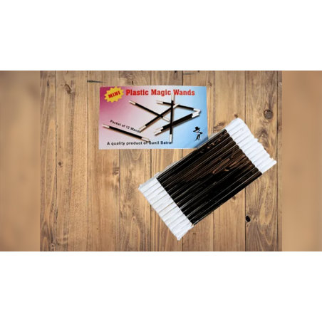 Mini Magic Wands (Black/12 perpack) wwww.magiedirecte.com