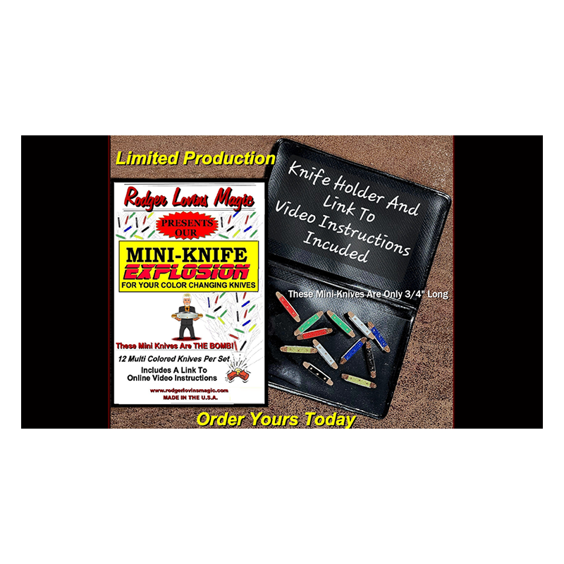 Mini- Knife Explosion by Rodger Lovins wwww.magiedirecte.com