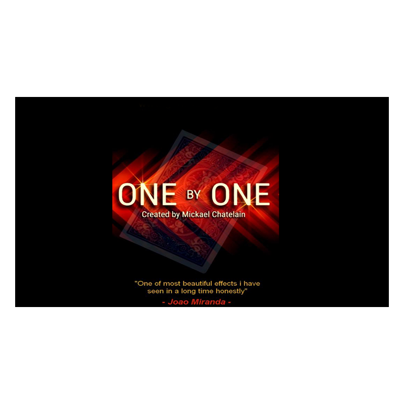 One by One (Red) by Mickaël Chatelain wwww.magiedirecte.com