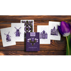 Grand Tulip Purple Playing Cards by Dutch Card House Company wwww.magiedirecte.com