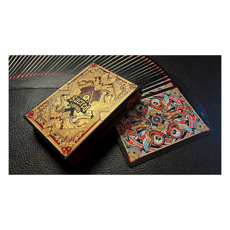 Sacred Legends Black Edition Playing Cards  by HypieLab wwww.magiedirecte.com